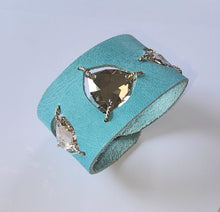 Aruba crystal leather cuff