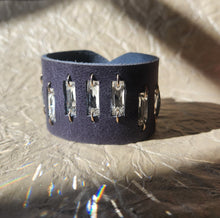 Indigo baguette crystal cuff