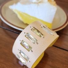 Lemon Meringue baguette crystal cuff