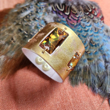 Vintage Gold rectangle cuff