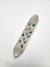 Emerald Diamond Leaf crystal cuff