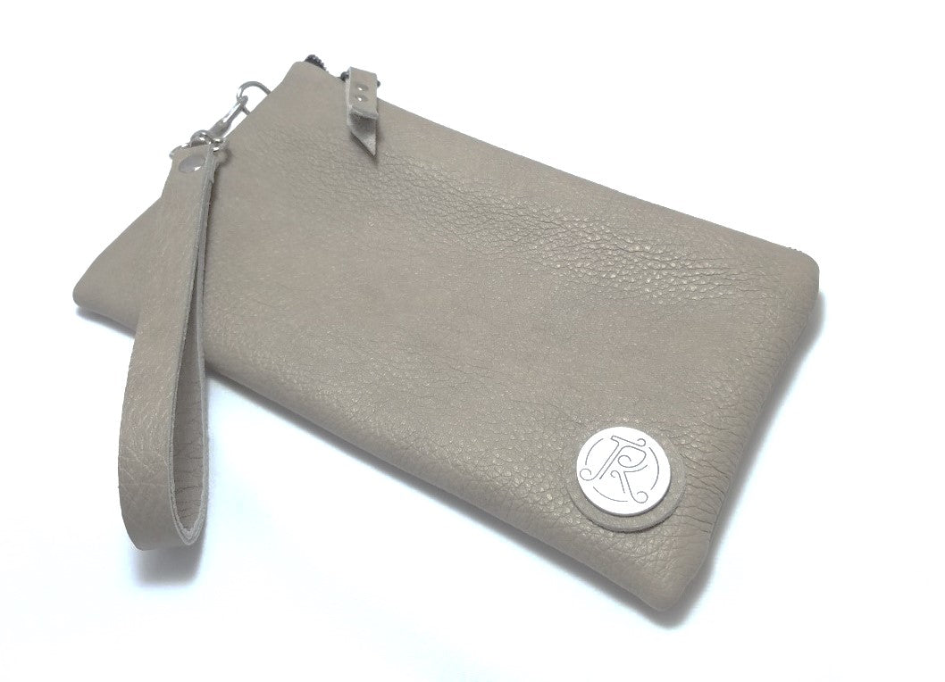 Limestone wristlet handbag